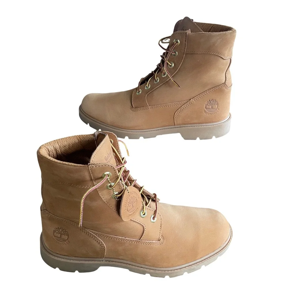 Timberland 019079 Classic 6 Inch Waterproof Boot Wheat Nubuck Mens 11.5 Box